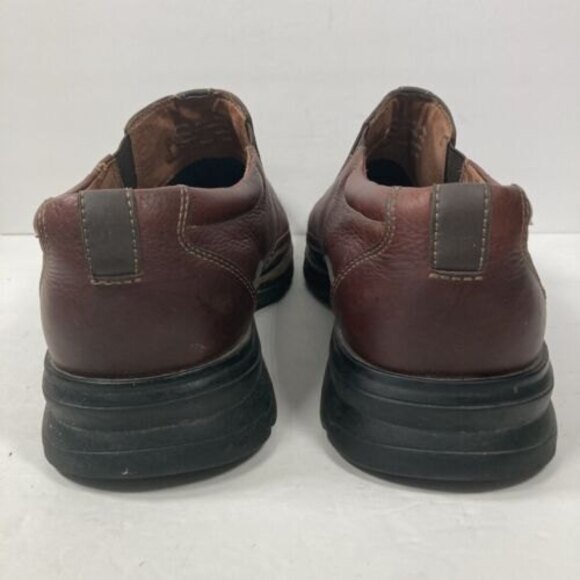 CLARKS Mens COTRELL LOAFERS 11M Leather Brown Round Toe Slip On Shoes 78538 EUC - Picture 6 of 8